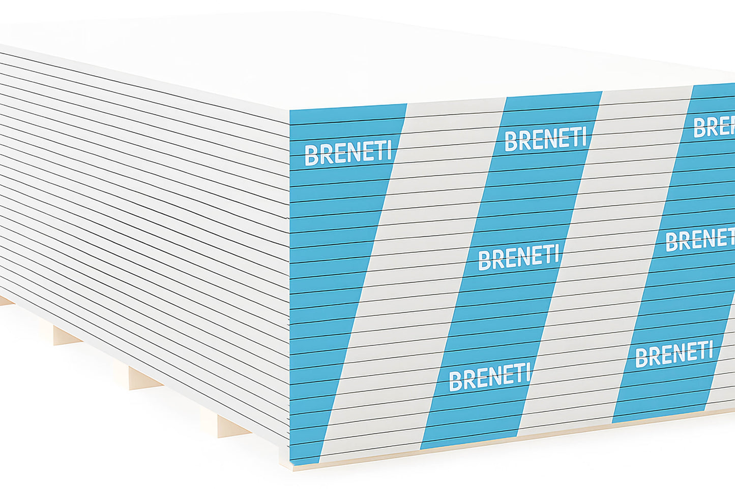 Piso drywall RH BRENETI resistente a la humedad 1/2 pulgada 1.22x2.44 m 12.7 mm, ideal para construcción y acabados duraderos.