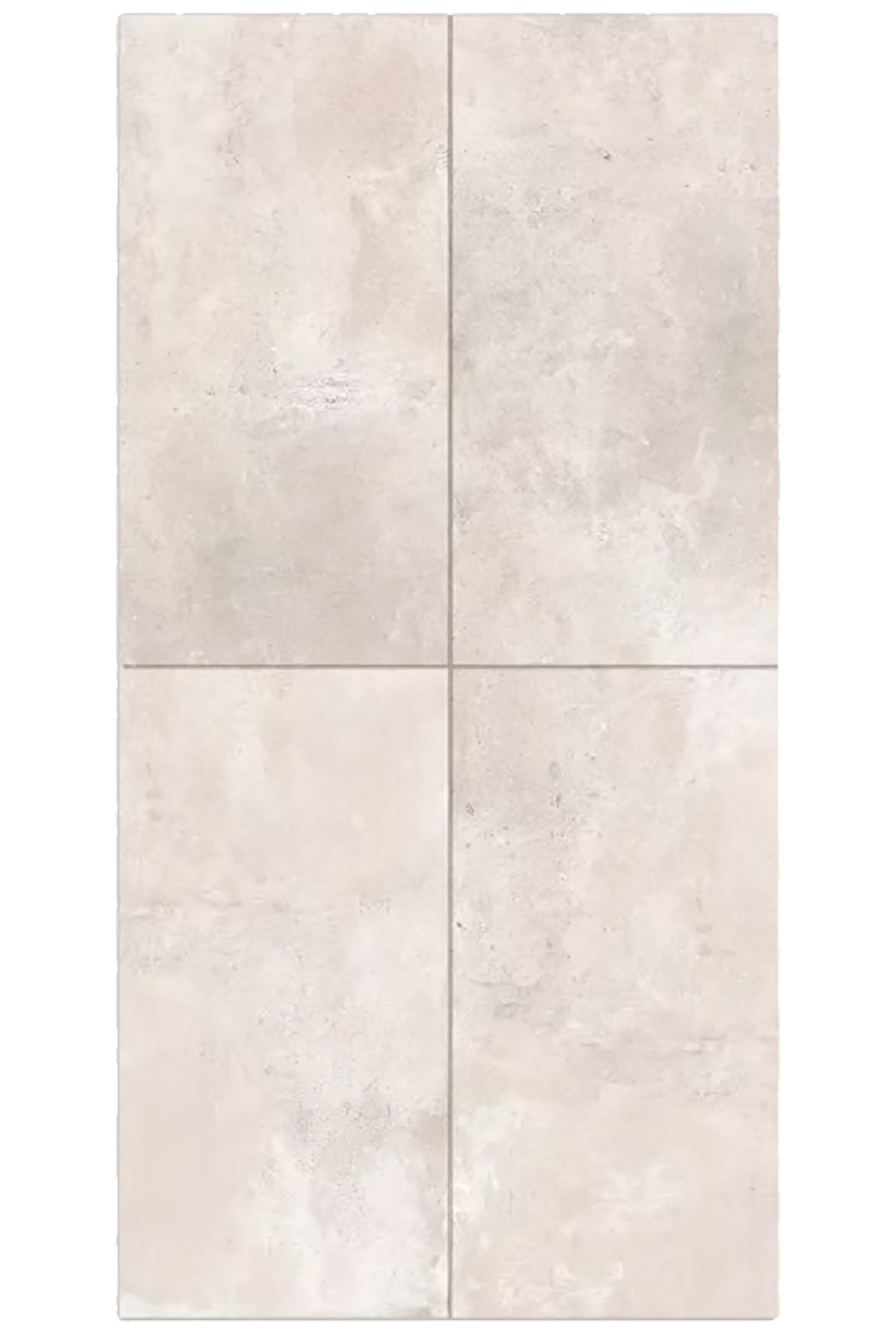 Variaciones de caras del porcelanato 60x60 BRENETI Nordic Sand mate en tono arena claro, mostrando diversidad de diseño y acabado.
