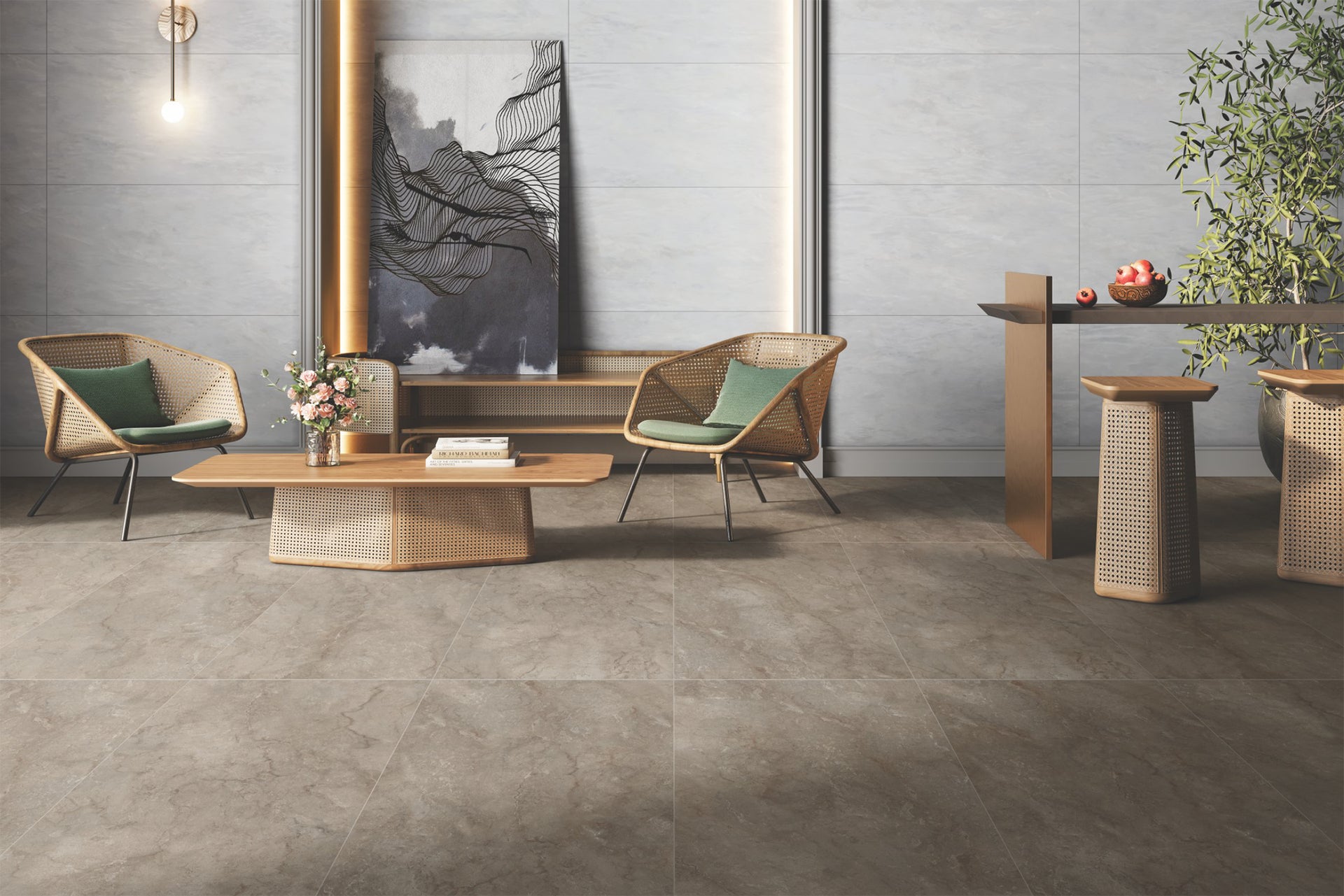Porcelanato mate Bossan 60 x 120 cms