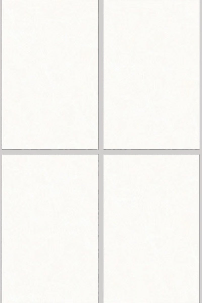 Variaciones de caras del porcelanato BRENETI Aurora White brillante 60x120 en color blanco elegante.