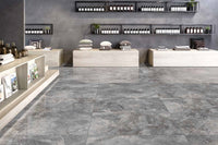 Piso porcelanato BRENETI Grigio Imperiale brillante 60x120 en color gris, elegante y moderno, ideal para salas y comedores de lujo.